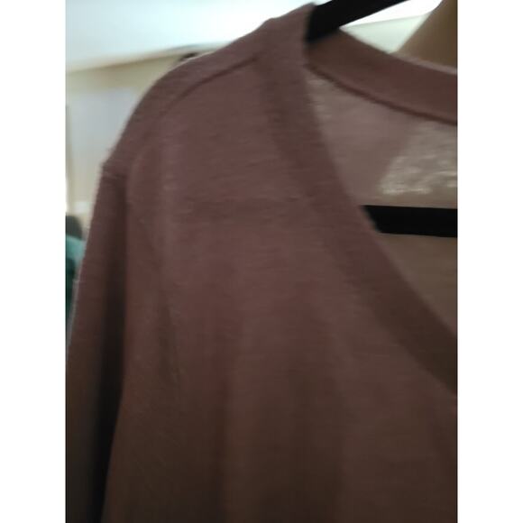 Nine Britton Abigail Pink Henley Long Sleeve Pullover Top Womans Plus Size 3X - Picture 3 of 5